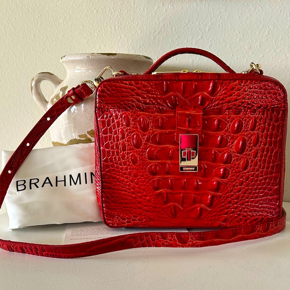 ❤️ Brahmin Evie Lava Melbourne Crossbody